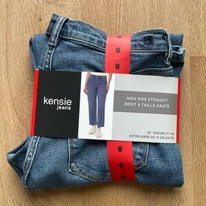 Kensie High Rise Straight Jeans Size 8
